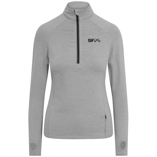 SFX Ladies Cool Flex Half Zip Sweat Top