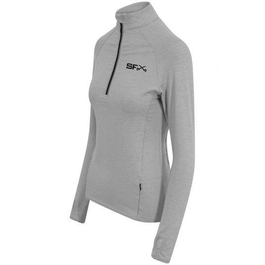 SFX Ladies Cool Flex Half Zip Sweat Top